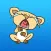 Mina The Yellow Funny Cat English Sticker