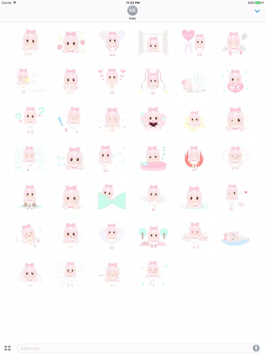 Nana Pretty Princess Stickers iPad Screenshots