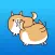 The In-love Couple Shiba Dog Japanese Stickers