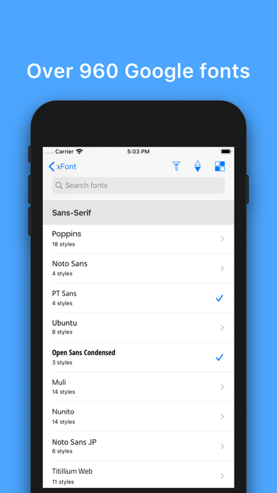 xFont - Custom Font Installer Screenshots