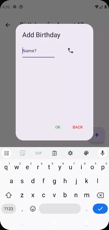Birthday Calendar应用截图