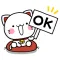 毎日幸せ まねきにゃんこステッカー