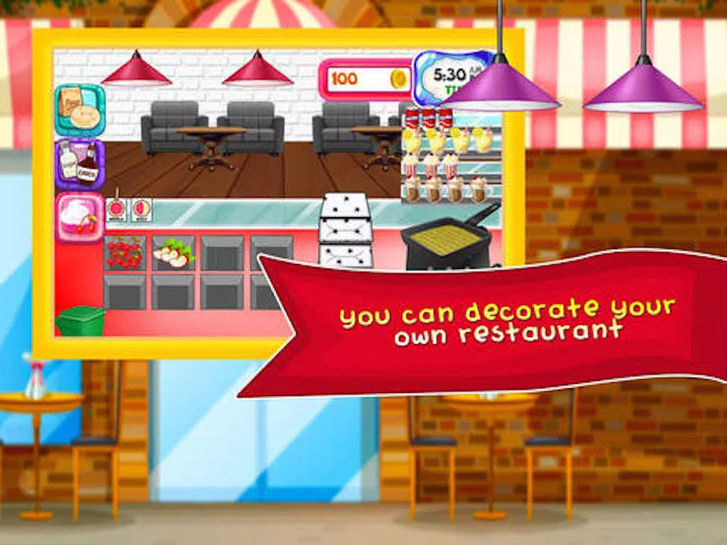 Restaurant Mania - Burger Chef Fever & Food Cooking iPad  Screenshots