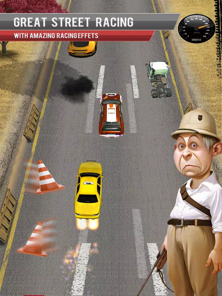 Angry Taxi Grandpa Free -Extreme Nitro Car Drag Race iPad Screenshots