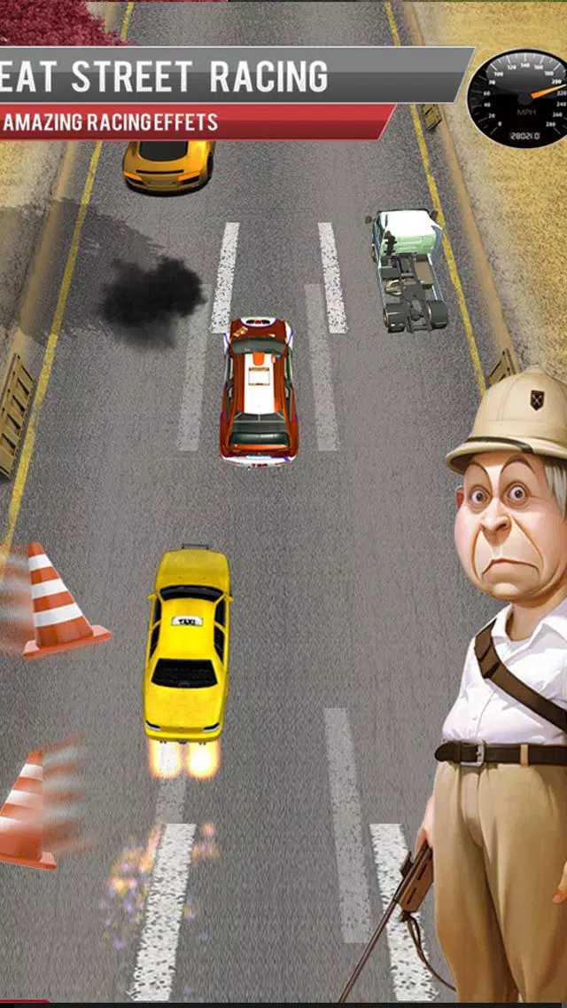Angry Taxi Grandpa Free -Extreme Nitro Car Drag Race Screenshots