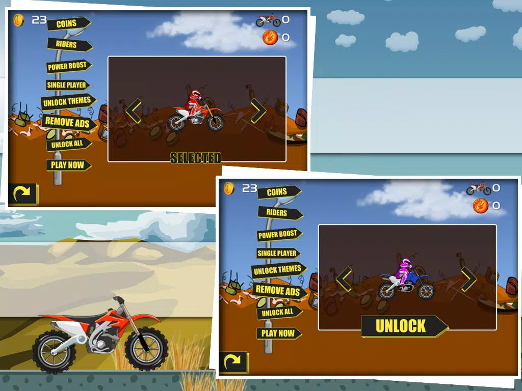 Moto X Trail Race - Extreme Motorcross Stunt Rider Free Game iPad Screenshots