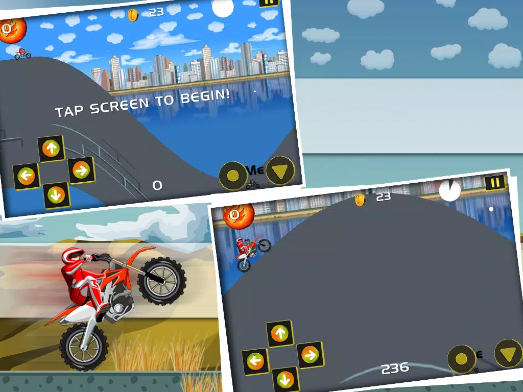 Moto X Trail Race - Extreme Motorcross Stunt Rider Free Game iPad Screenshots