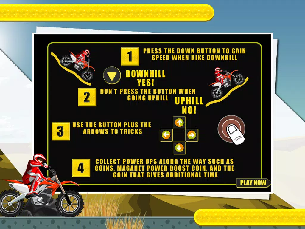 Moto X Trail Race - Extreme Motorcross Stunt Rider Free Game iPad Screenshots