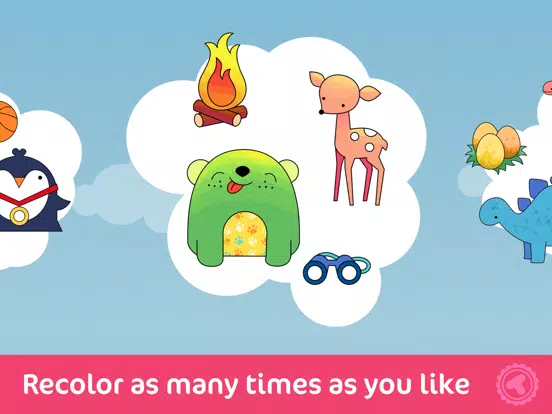 Toonia Colorbook - Educational Coloring Game for Kids & Toddlers iPad Screenshots