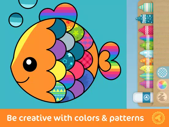 Toonia Colorbook - Educational Coloring Game for Kids & Toddlers iPad Screenshots