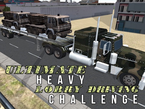3D Army Cargo Truck Simulator – Ultimate lorry driving & parking simulation game iPad Screenshots