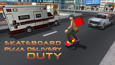 Skateboard Pizza Delivery – Speed board riding & pizza boy simulator game Screenshots