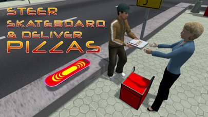 Skateboard Pizza Delivery – Speed board riding & pizza boy simulator game Screenshots