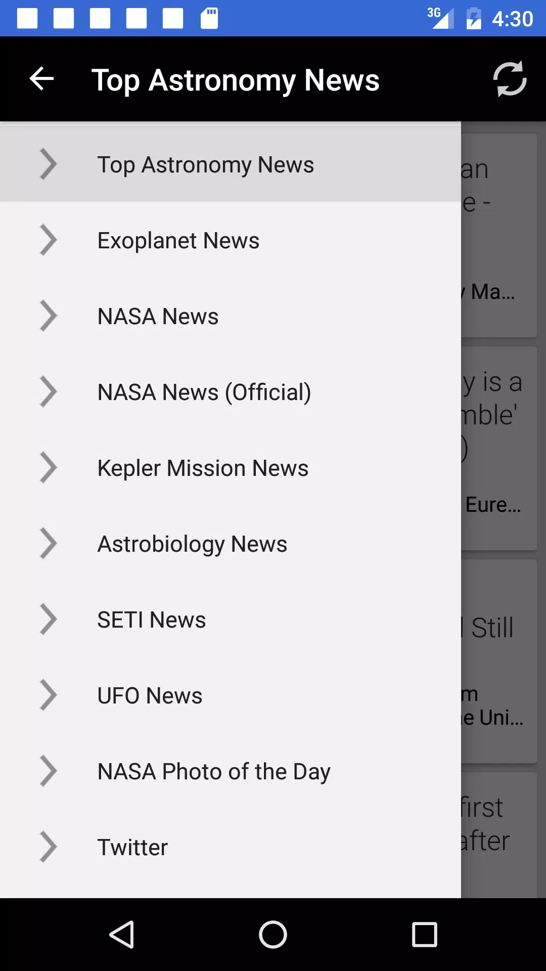 Astronomy & Space News by News应用截图