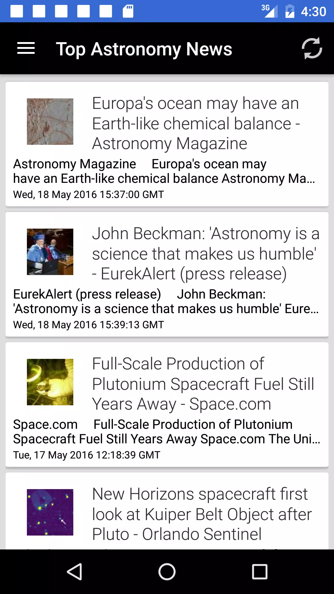 Astronomy & Space News by News应用截图