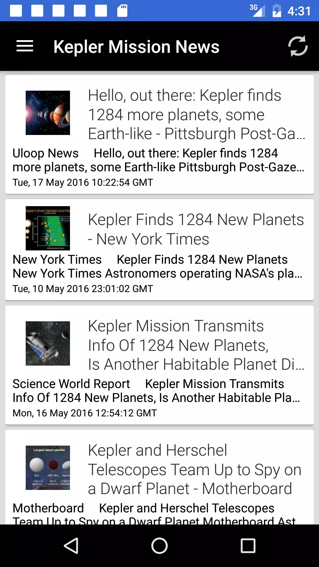 Astronomy & Space News by News应用截图