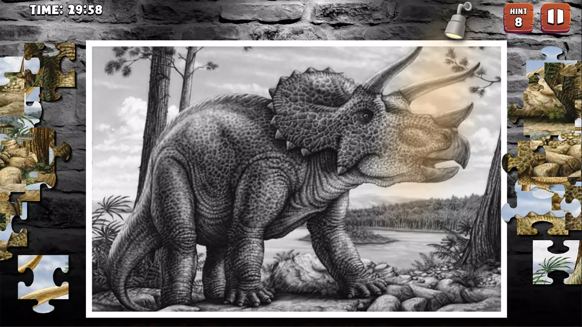 Capturas de tela do Dinosaurs Jigsaw Puzzle