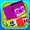Funny Pixel Faces on Blocks Match 3 Puzzle Game
