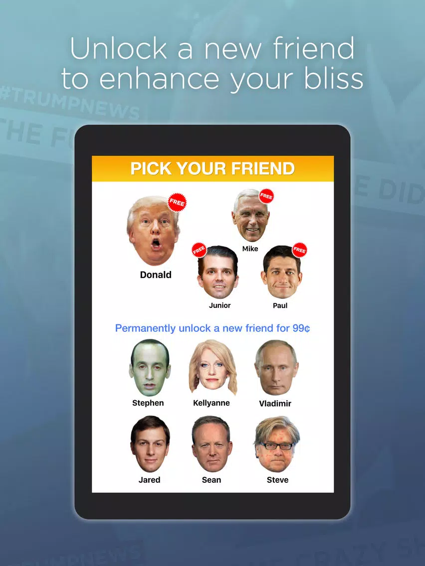 Tangkapan layar Trump Toilet Toss iPad 