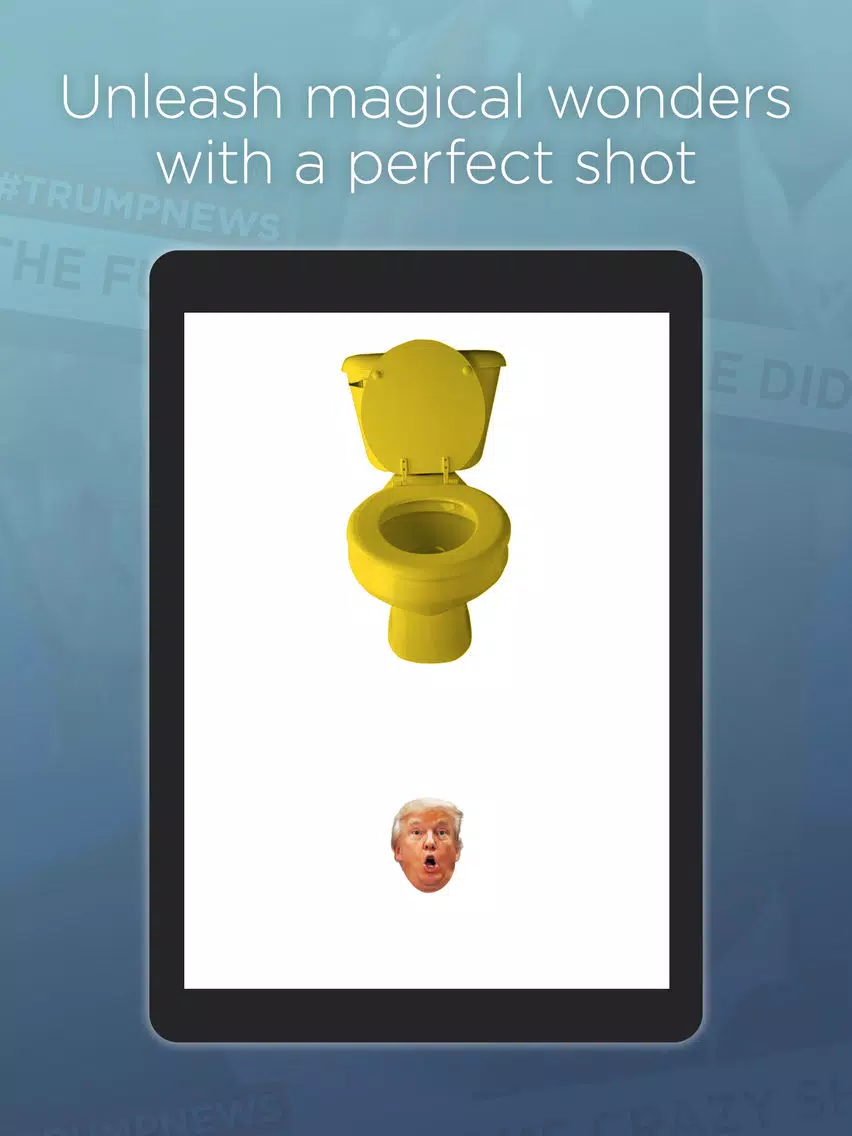 Tangkapan layar Trump Toilet Toss iPad 