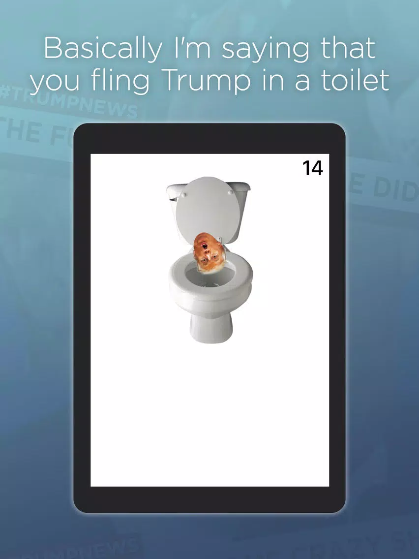 Tangkapan layar Trump Toilet Toss iPad 