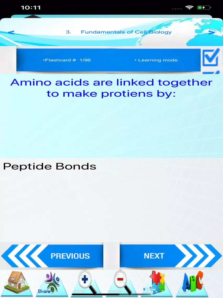 Cell Biology: 2300 Study Notes iPad Screenshots