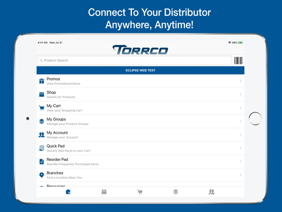 TorrcoTouch iPad Screenshots