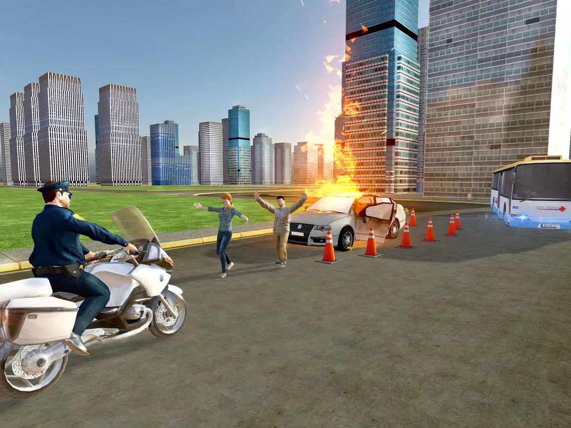 Flying Police Bike Rider 2016 - Ride & Fly Motorcyle in the City To be a Best Traffic police iPad 應用截圖