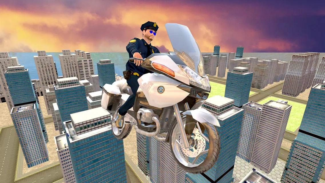 Flying Police Bike Rider 2016 - Ride & Fly Motorcyle in the City To be a Best Traffic police應用截圖
