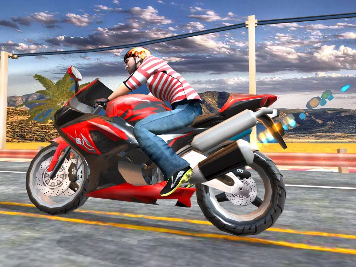 Highway Traffic Bike Escape 3D - Be a Bike Racer In This Motorcycle Game For FREE iPad 應用截圖