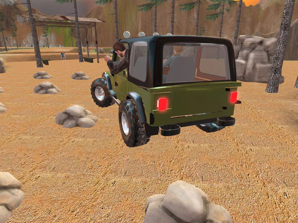 Offroad 4x4 Hill Flying Jeep - Fly & Drive Jeep in Hill Environment iPad Screenshots