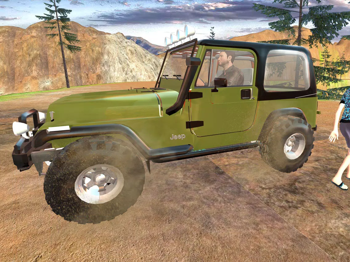 Offroad 4x4 Hill Flying Jeep - Fly & Drive Jeep in Hill Environment iPad Screenshots