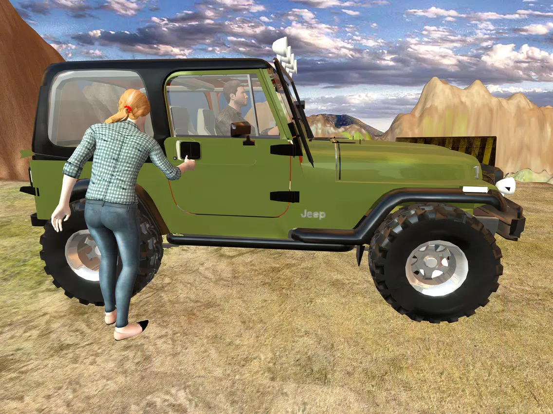 Offroad 4x4 Hill Flying Jeep - Fly & Drive Jeep in Hill Environment iPad Screenshots