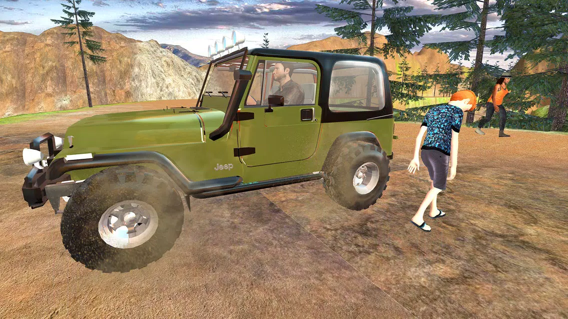 Offroad 4x4 Hill Flying Jeep - Fly & Drive Jeep in Hill Environment Screenshots