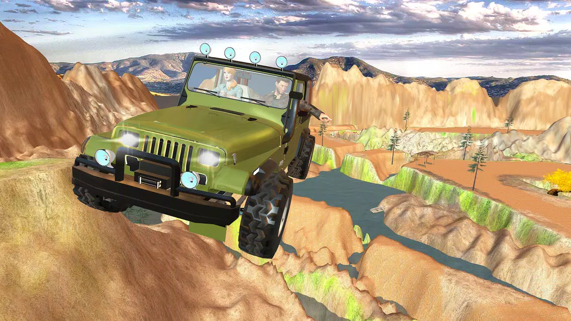 Offroad 4x4 Hill Flying Jeep - Fly & Drive Jeep in Hill Environment Screenshots