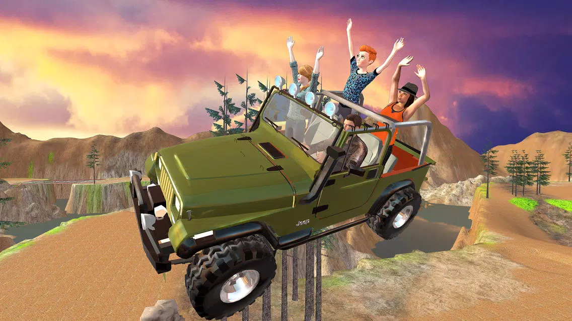 Offroad 4x4 Hill Flying Jeep - Fly & Drive Jeep in Hill Environment Screenshots
