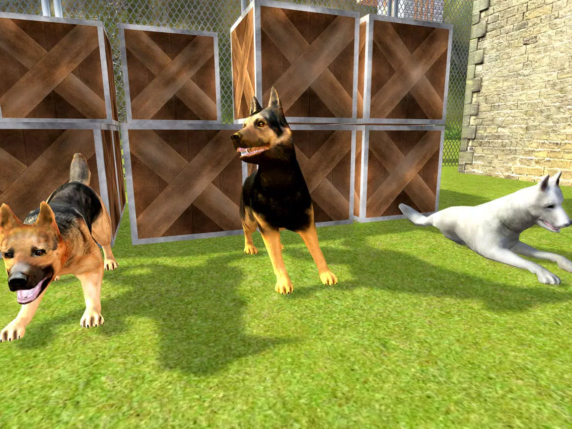Captures d'écran de Police Dog Chase Prisoner Escape - Real Hard Time Dog Fighting Against City Crime of Robbers & Criminals iPad 