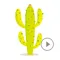 Animated Cute Cactus Stickers