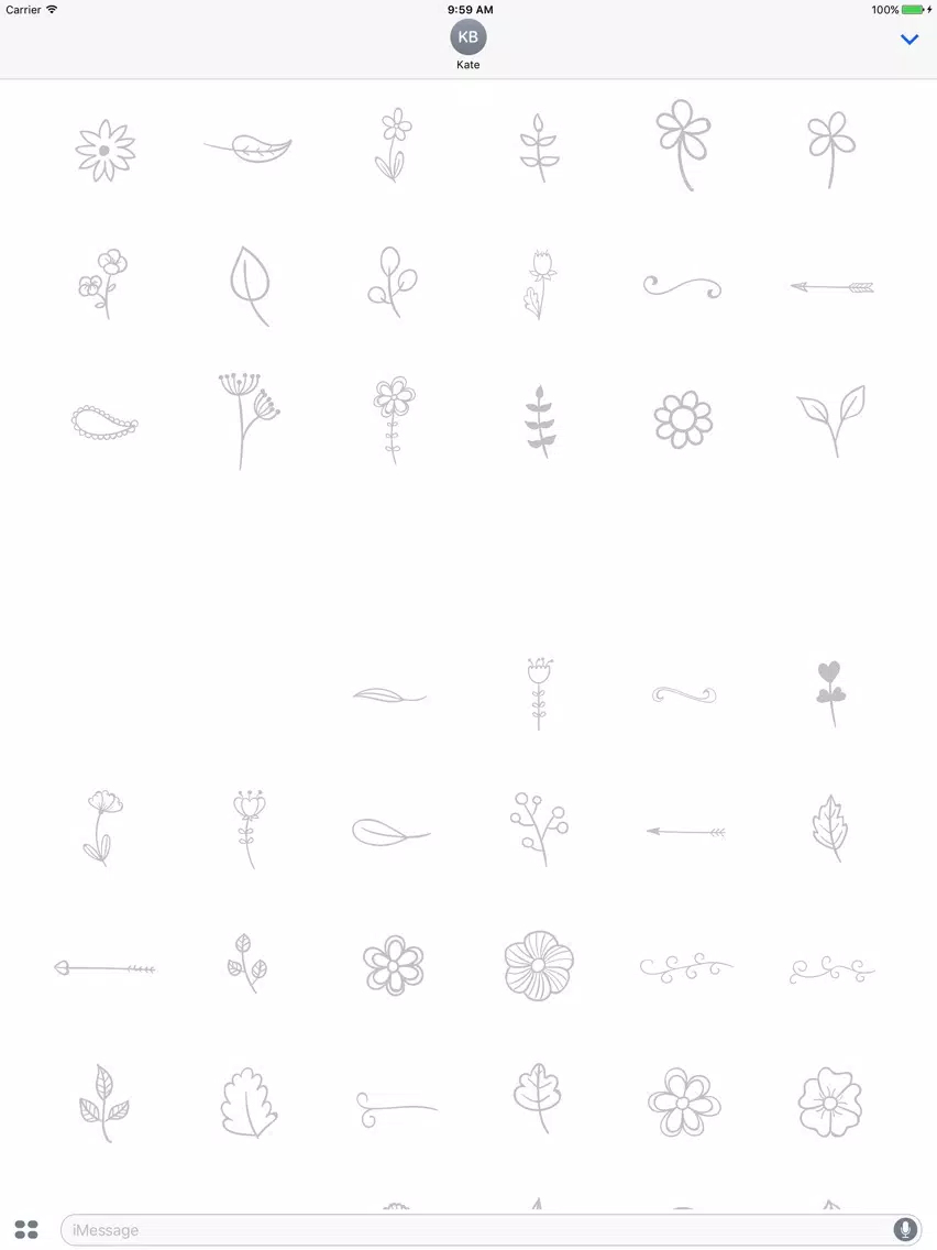 Animated Cute Flower Stickers iPad Screenshots