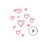 Animated Cute Heart Stickers