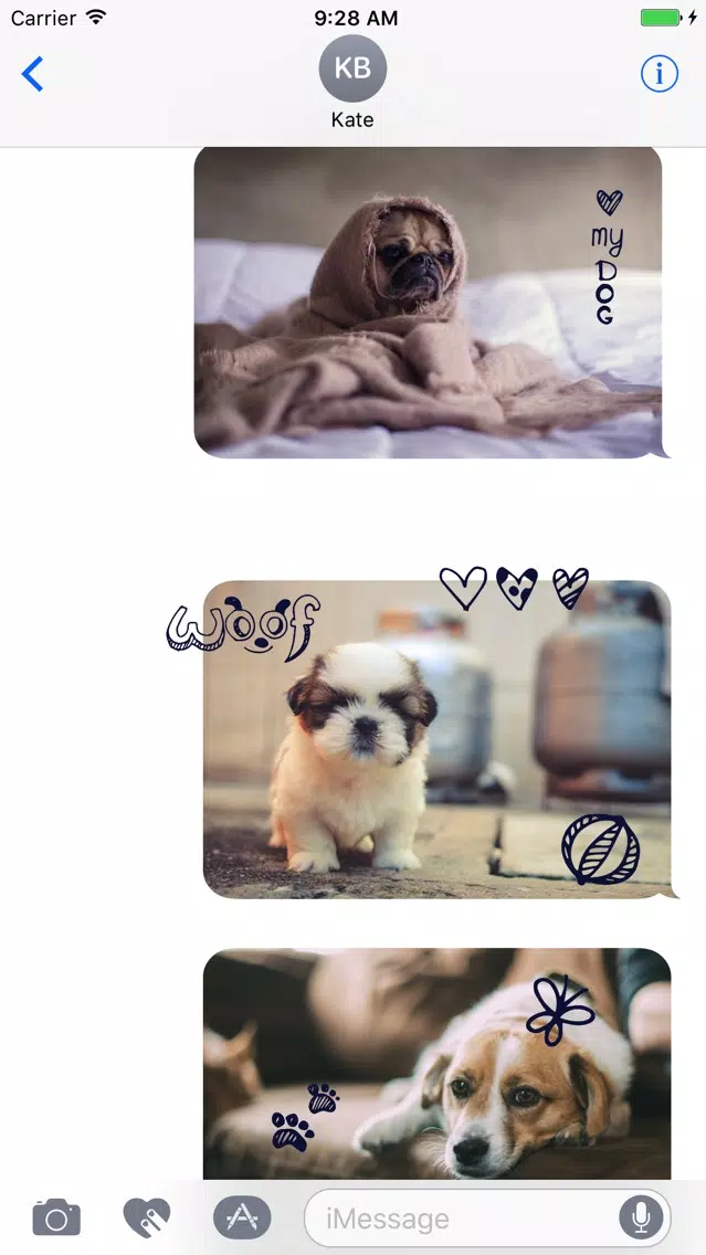 Animated Cute Dog Stickers Screenshots