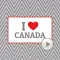 Animated I Love Canada Stickers