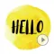 Animated Watercolor Words Text Sticker