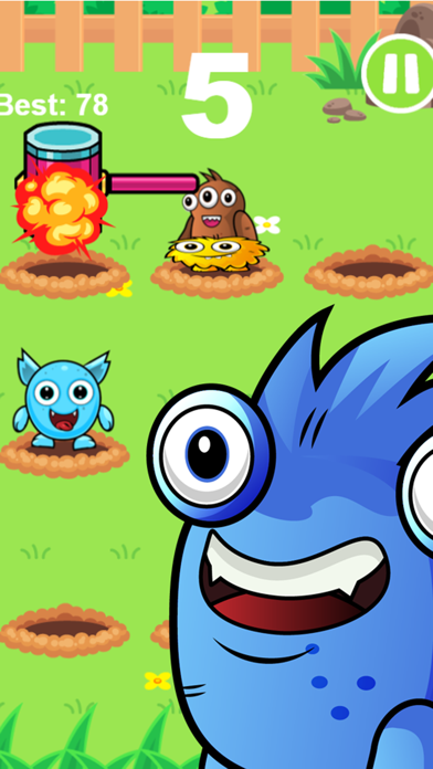 Tangkapan layar Whack An Alien Mole Invader - Smash The Cute Miner Invaders From Mars!