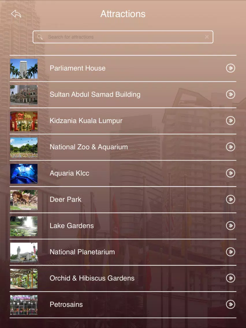 Tourism Kuala Lumpur iPad Screenshots