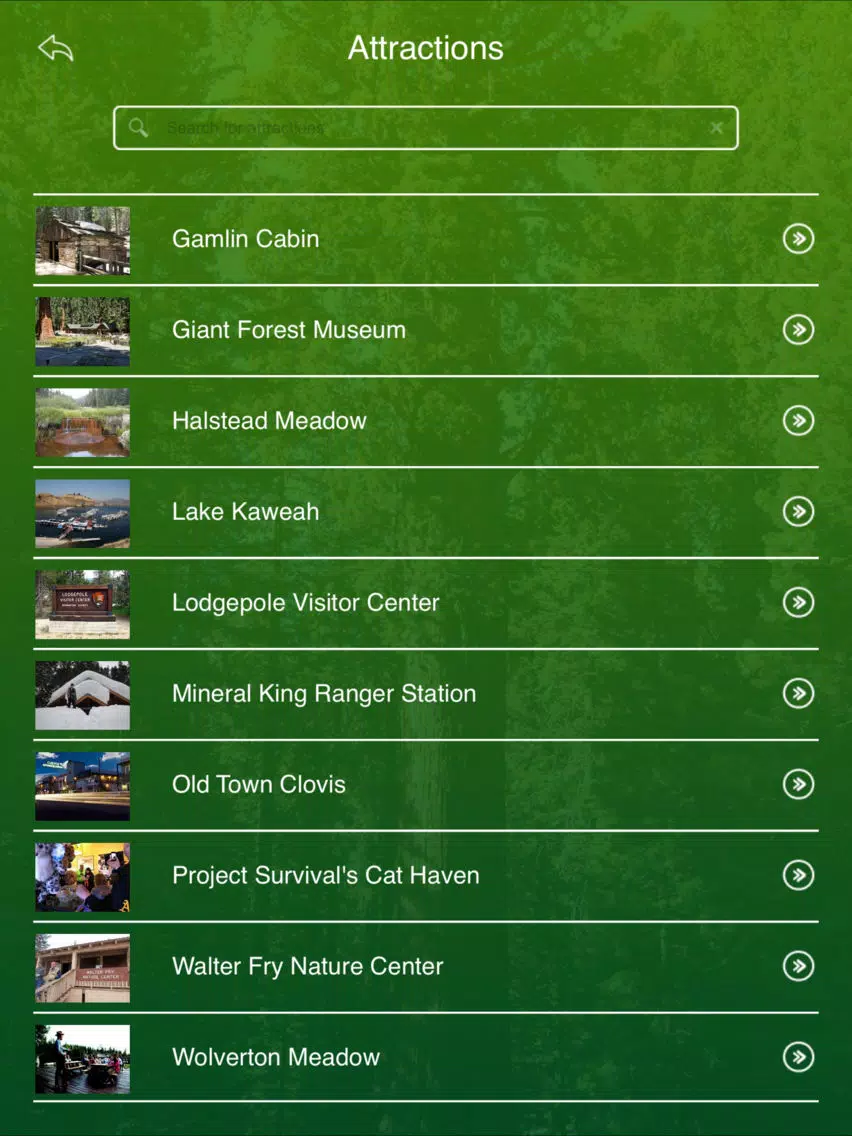 Sequoia National Park Travel Guide iPad Screenshots