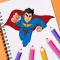 Superhero Coloring Book Pixie
