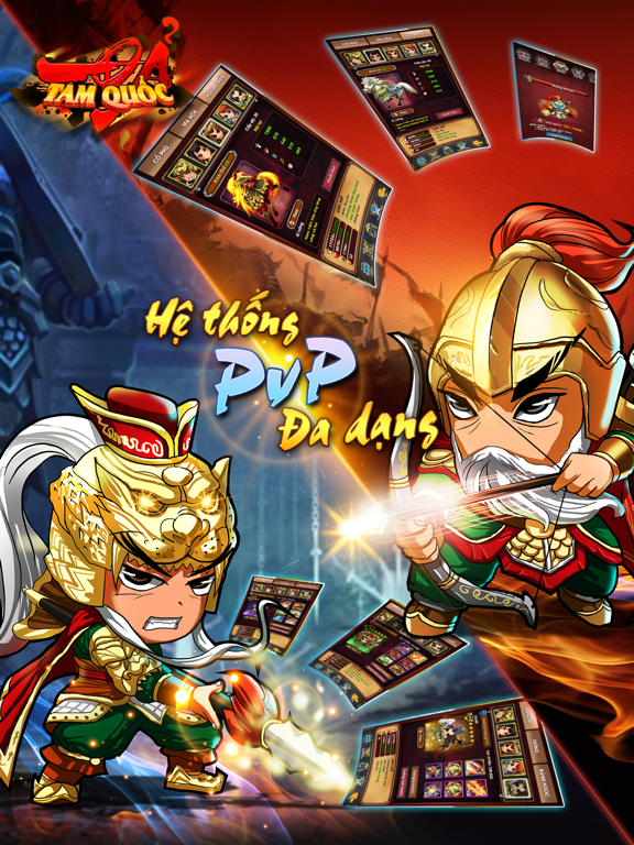 Tangkapan layar Đả Tam Quốc myG iPad 