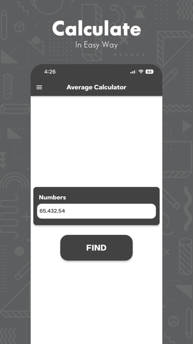 Find Average Number Calculator Screenshots