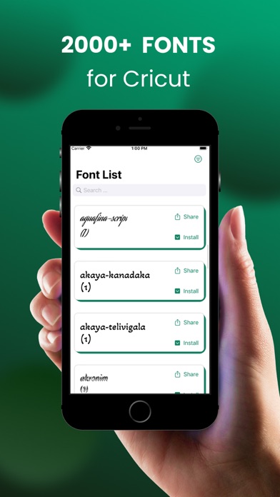 Design Font Space for Cricut Screenshots